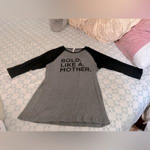 Canvas Baseball Graphic Tee, sz 2XL, “Bold, Like a Mother.” Great condition